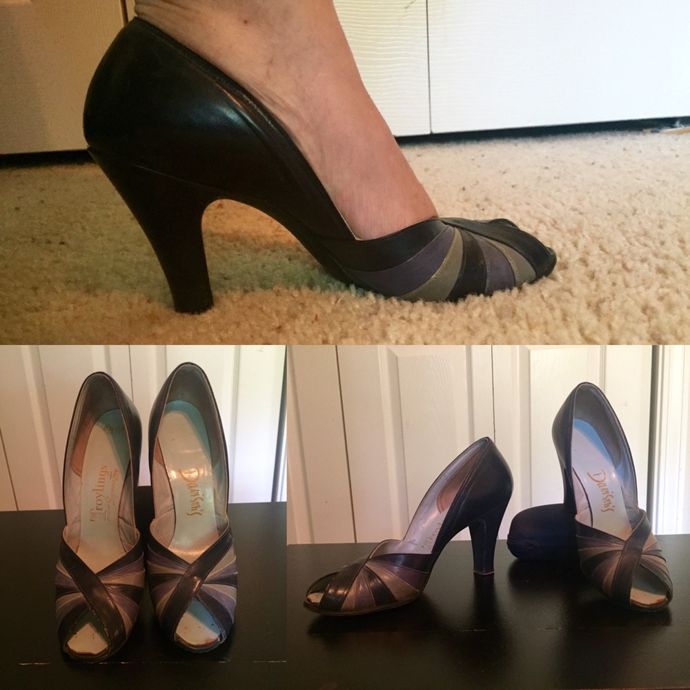 Vintage Peep Toe Pump